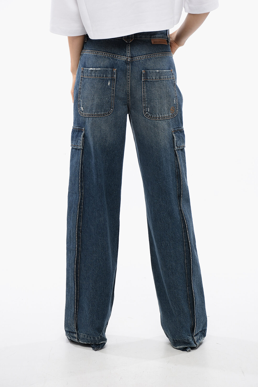 【送料&関税込】Stella McCartney Cargo RetrA Jeans Cargo jeans in blue - Stella Mc Cartney | Mytheresa