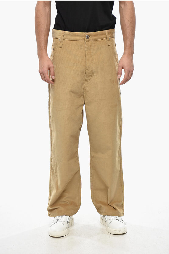 Ami Alexandre Mattiussi Straight Leg Corduroy Pants In Multi