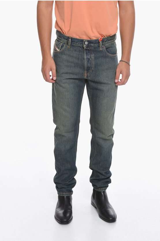 Diesel Straight-leg D-sark Denims With Vintage Effect 18cm In Blue