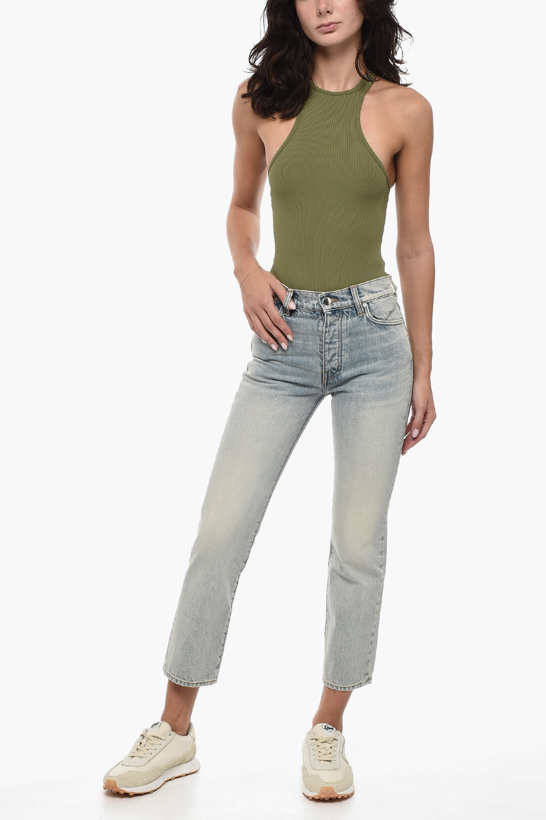 Amiri Straight Leg Jeans with Belt Loops 18cm women Glamood Outlet