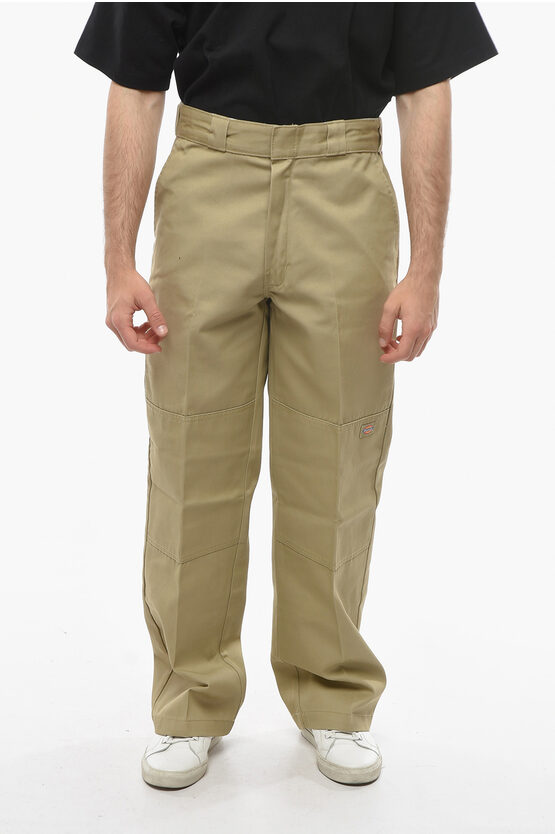 Dickies Straight Leg Loose Fit Trousers In Green