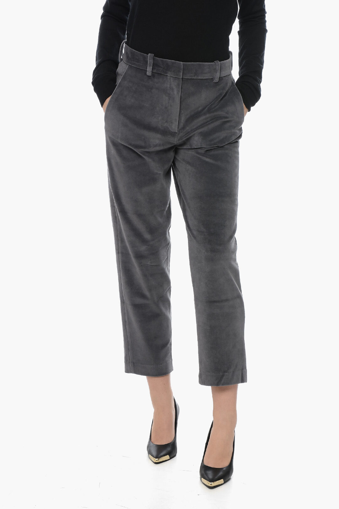 Straight Leg Velvet Pants