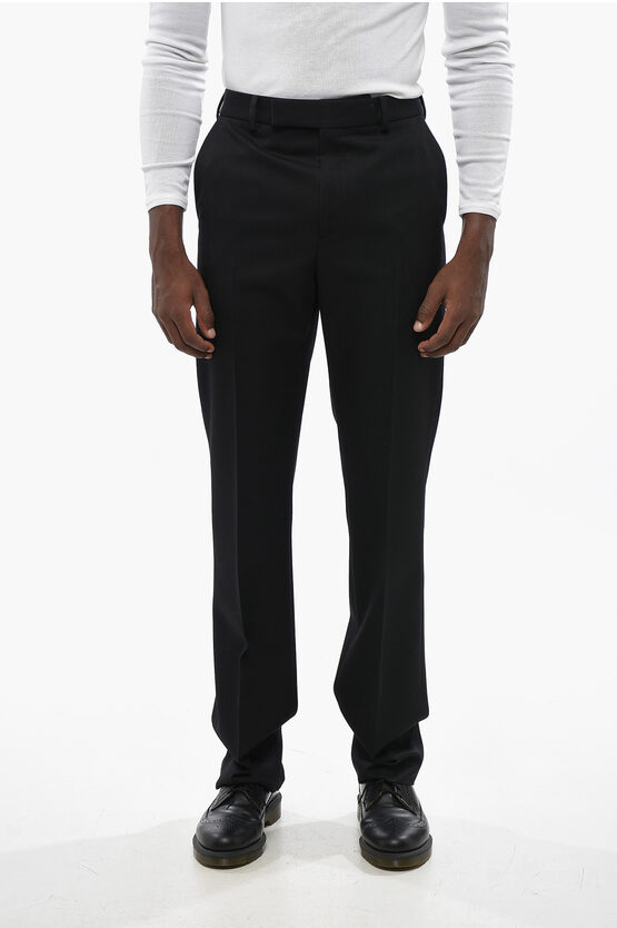 Straight Leg Wool P…