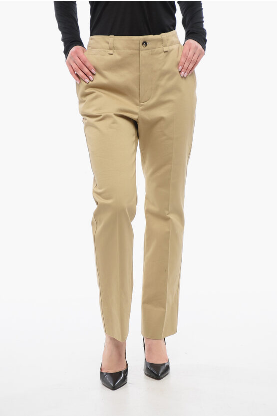 Saint Laurent Cotton Drill Pants In Eight Words