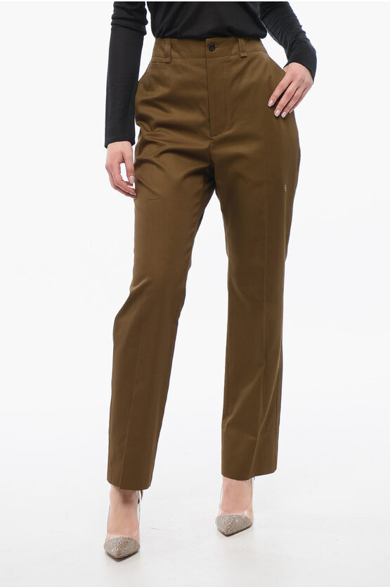 Saint Laurent Straight Pants With Pleats