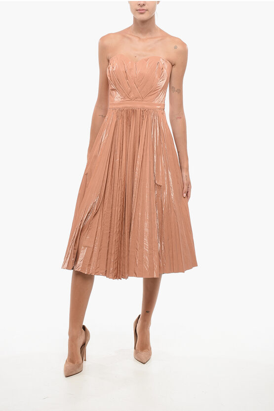 Strapless Pleated M… - image