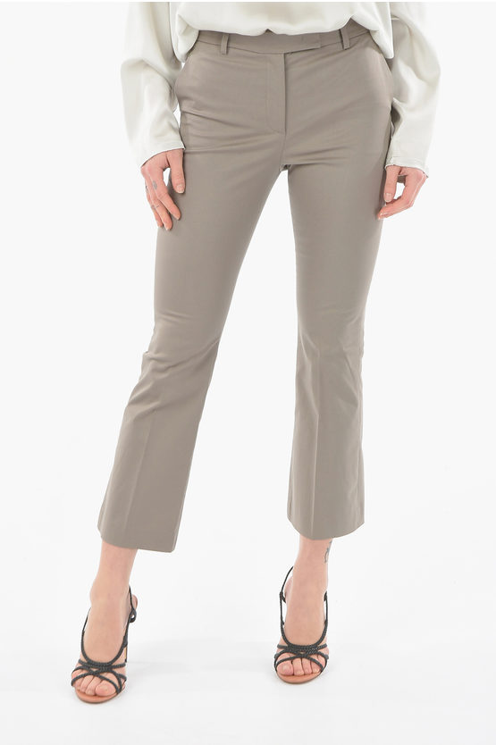 Ql2 Stretch Cotton 4 Pockets Nellie Pants In Gray