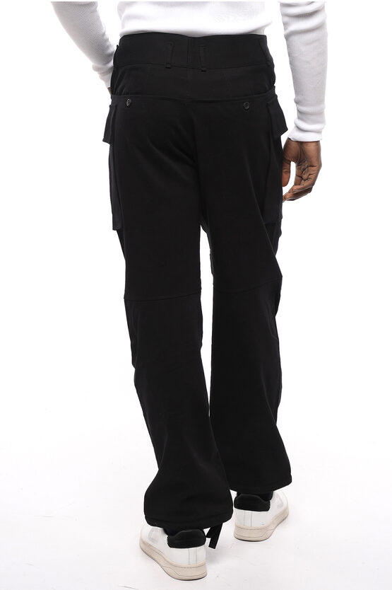 Salvatore Ferragamo Stretch Cotton Cargo Pants with Belt Loops men