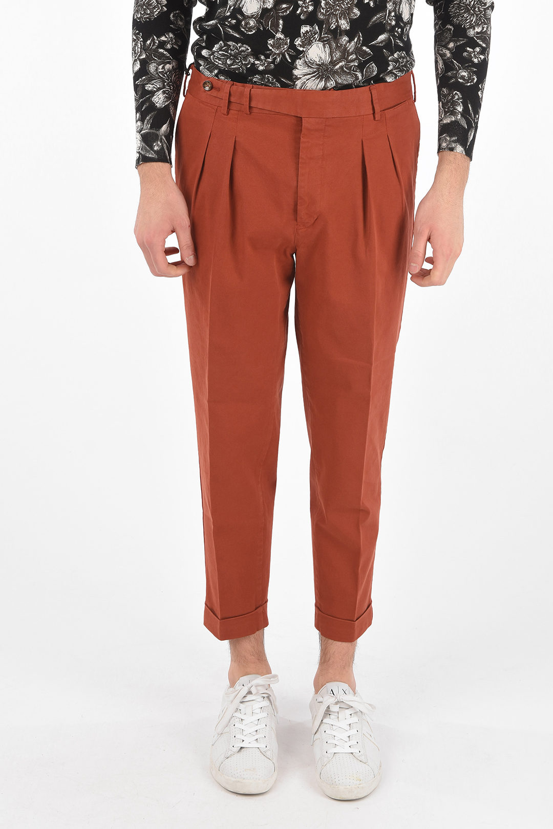AMI Oversized Carrot Fit Trousers - BEIGE 250 | Garmentory