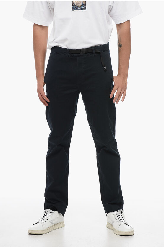 Shop Woolrich Stretch Cotton Chinos Pants With Drawstring