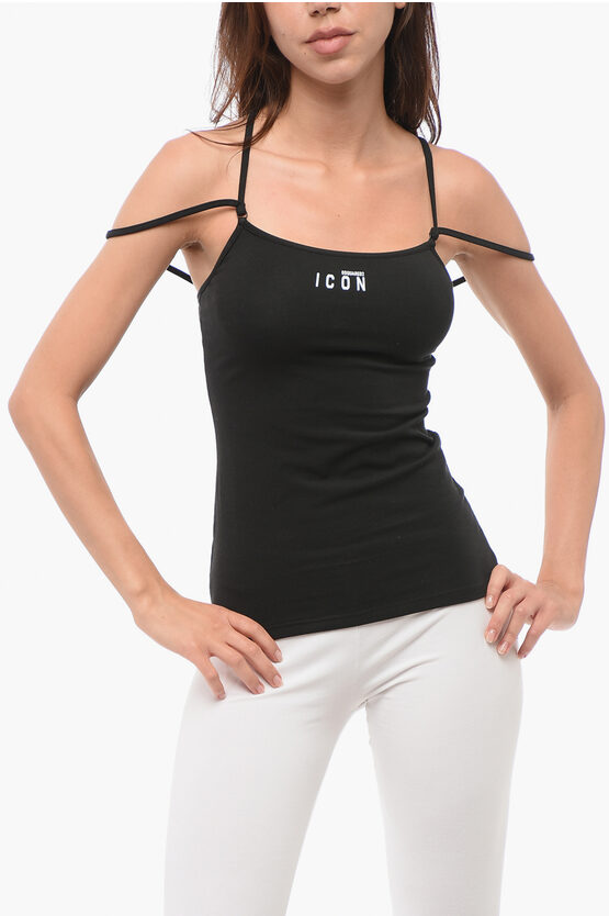 Dsquared2 Stretch Cotton Icon Tank Top