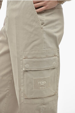 Outlet men Cargo Trousers Beige - Glamood Outlet