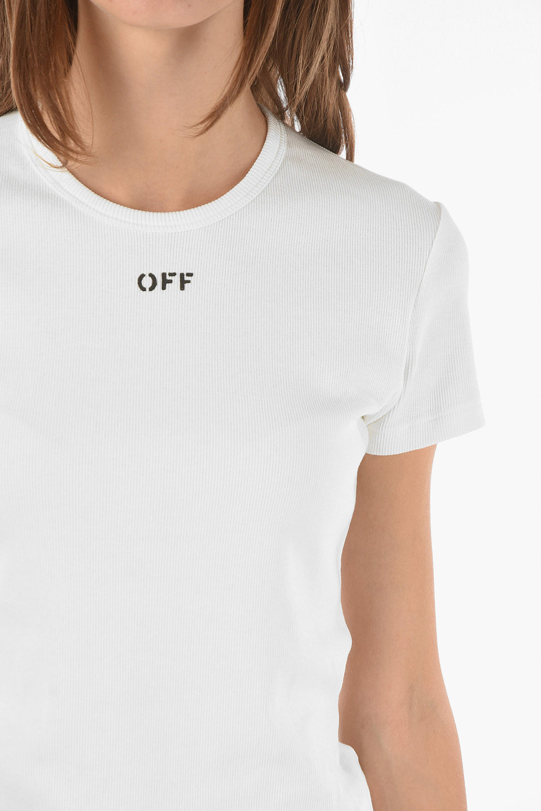 Tシャツ・カットソー Off-White Off Stamp Cotton T-Shirt Off-White Off Stamp stretch-cotton T-shirt | White | FARFETCH