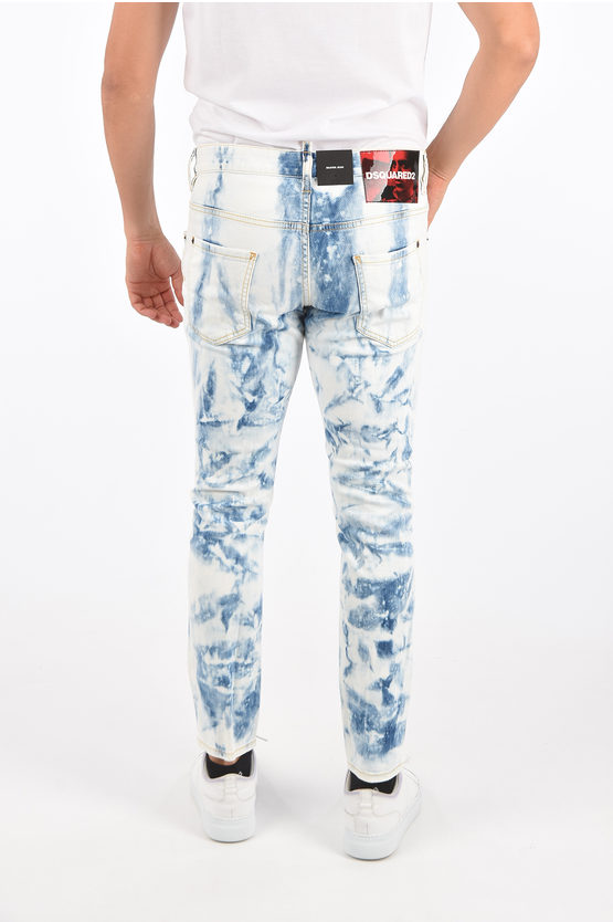 Dsquared2 Stretch Cotton SKATER Acid Washed Jeans 16 Cm men