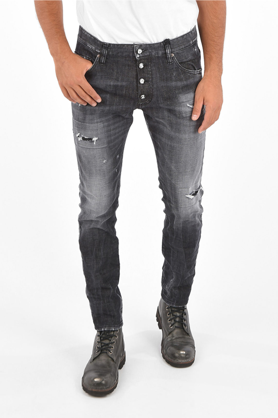 Dsquared2 Stretch Cotton SKATER Jeans 16 Cm men - Glamood Outlet