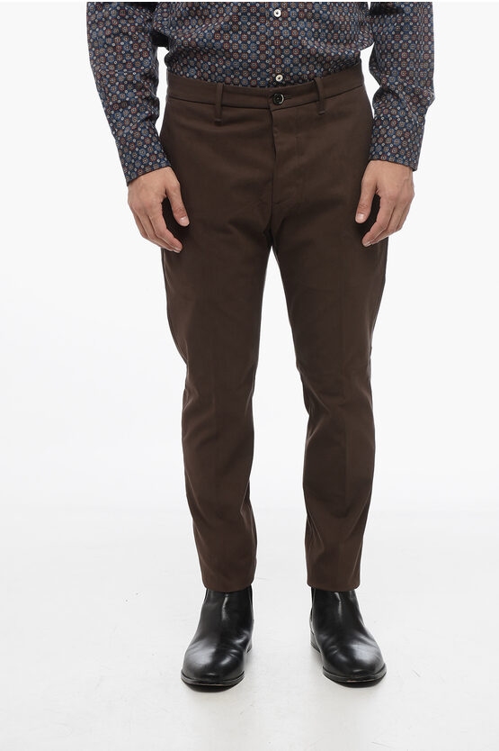 Shop Nine In The Morning Stretch Cotton Slim Fit Chino Pants