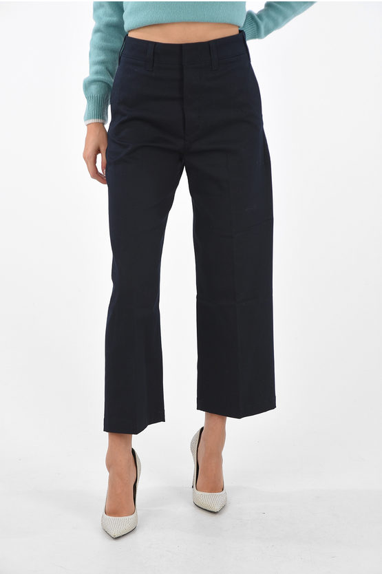 Department Five Stretch Cotton Straight Pants