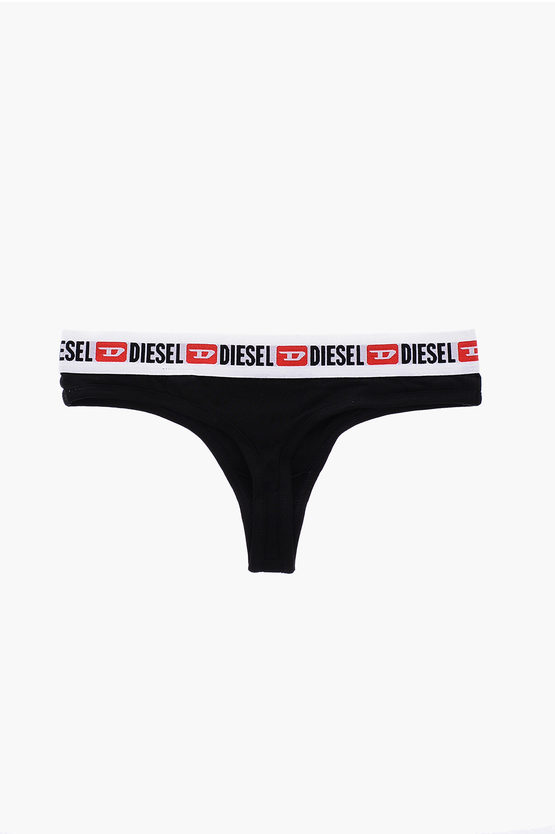 Diesel Stretch Cotton Ufst Stars 3 Thong Set Women Glamood Outlet