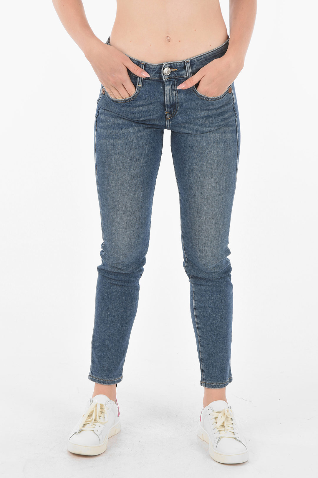 Diesel stretch denim D-OLLIES JOGG slim fit jeans women - Glamood