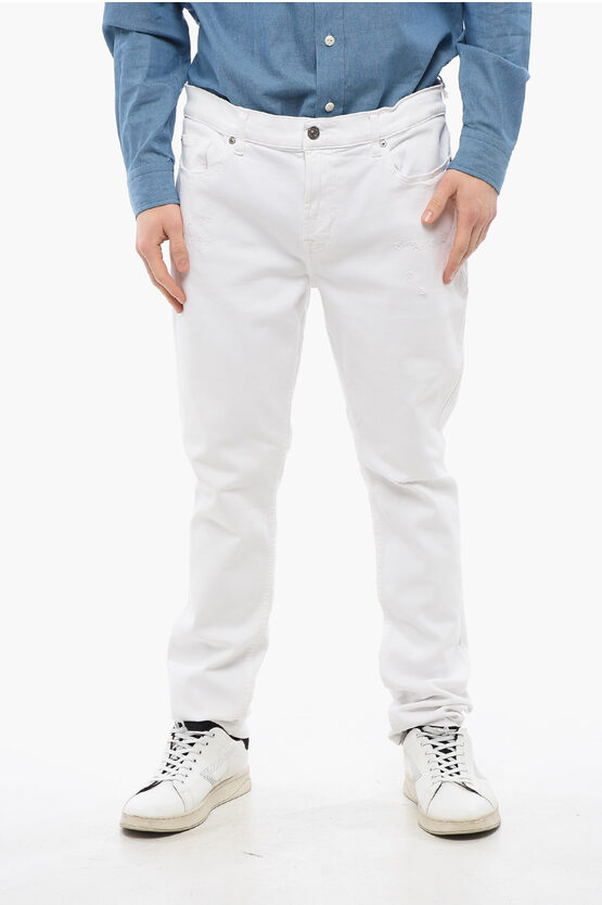 7 FOR ALL MANKIND STRETCH DENIM SKINNY FIT PAXTYN JEANS 17CM 