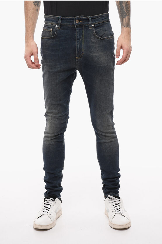 Represent Stretch Denim Slim Fit Jeans 14cm In Blue