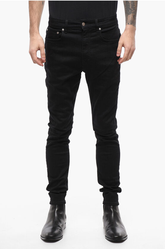 Represent Stretch Denim Slim Fit Jeans 14cm In Black