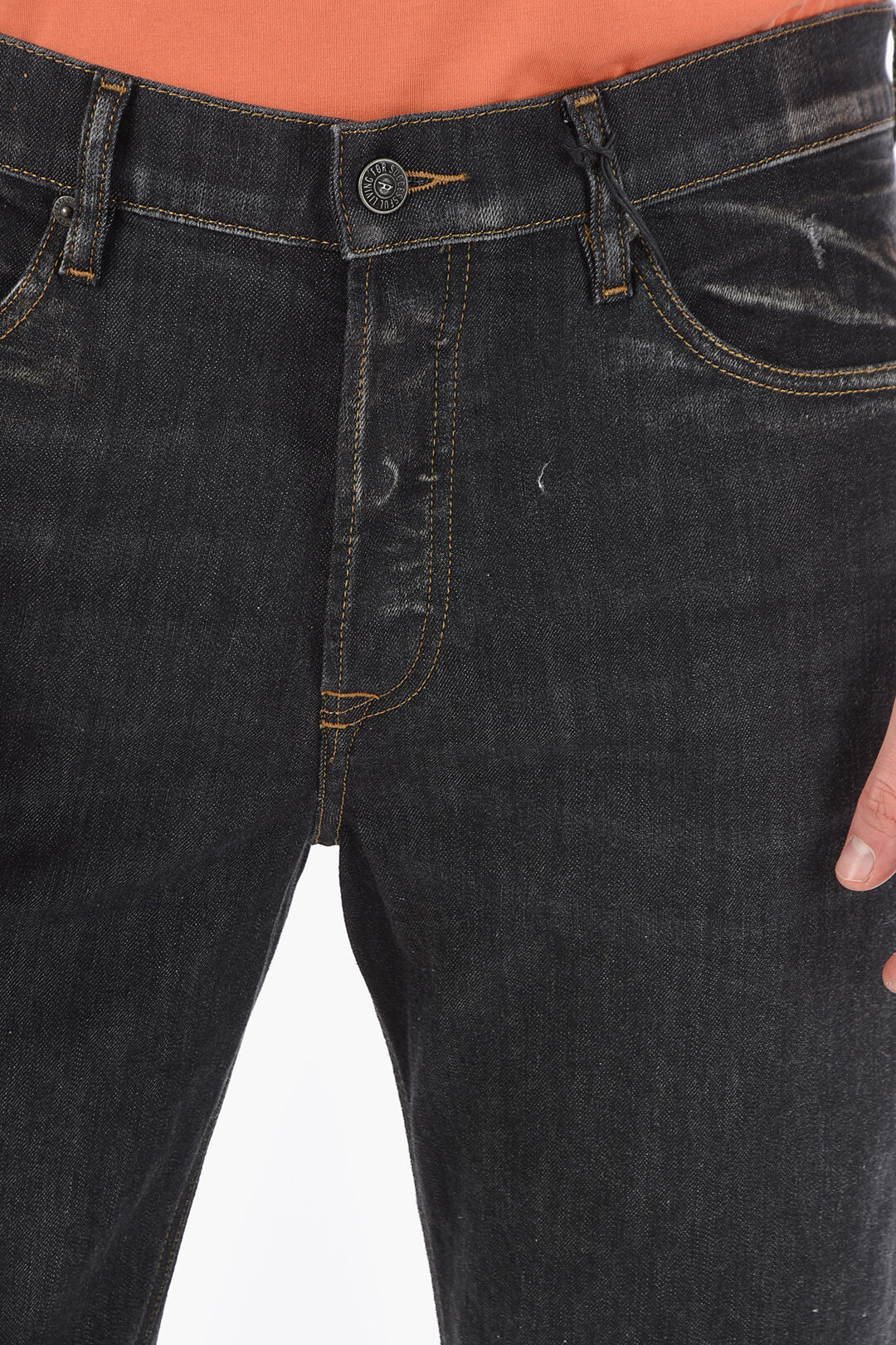 Stretch Denim Tapered Fit D-FINING Jeans L.32 men - Outlet