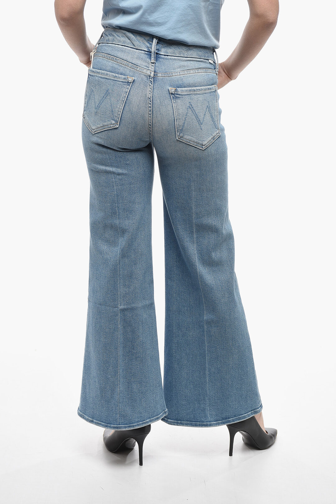 Mother Stretch Denim THE ROLLER Bootcut Jeans 32cm women Glamood