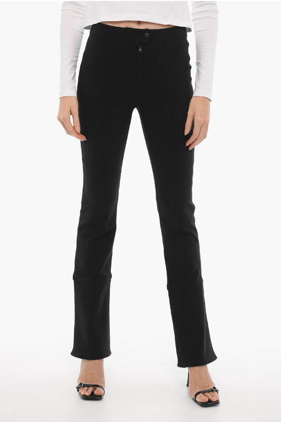 パンツ Filippa K Black Technical Fabric With Medium Rise Relaxed Pleated Trousers - Black | Filippa K