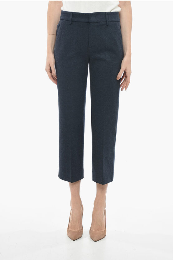 Shop Dondup Stretch Fabric Meli Cropped Fit Pants