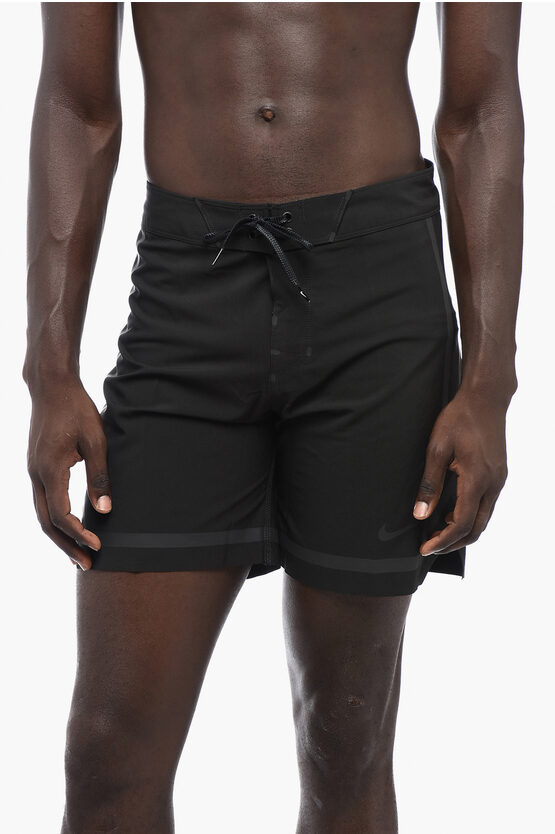 Nike Swim Engineered Solid Color Swim Shorts With Back Pocket