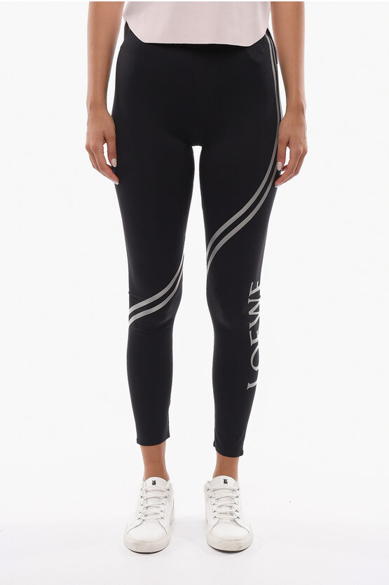LOEWE STRETCH NYLON LEGGINGS WITH CONTRASTING DETAILS