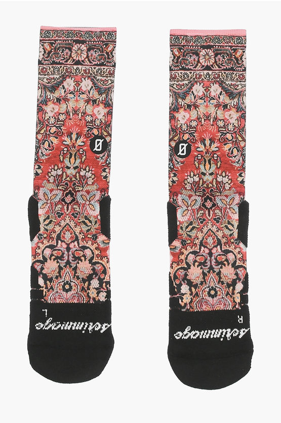 Scrimmage Stretch Persian Patterned Socks In Pink