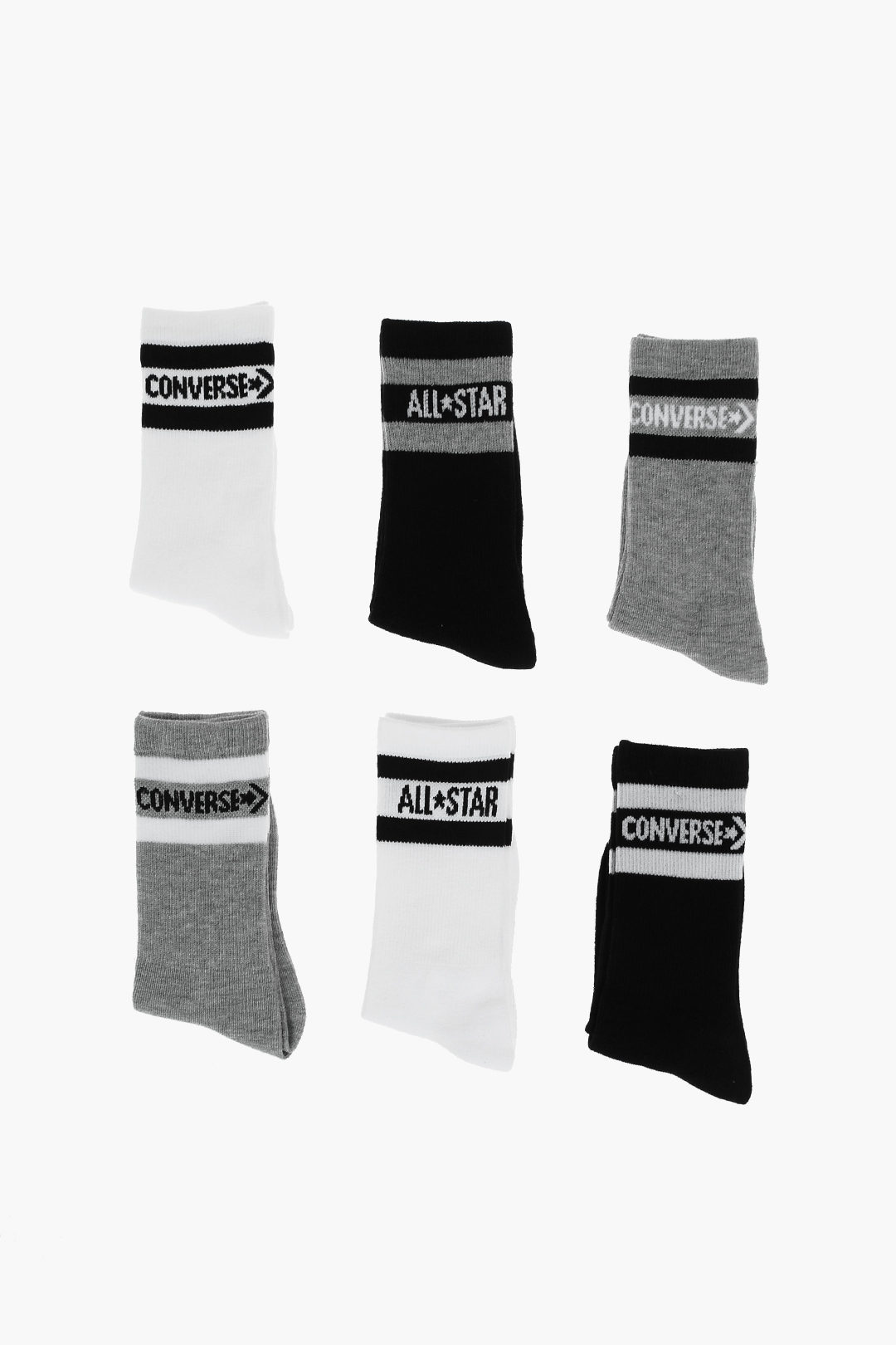 Converse KIDS Stretch Set 6 pairs of Socks unisex children boys girls -  Glamood Outlet