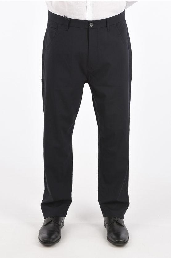 Pence Stretch Virgin Wool Tarso Utility Pants In Black