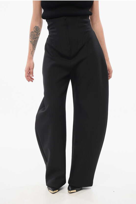 Alaïa Stretch Wool Corset Pants