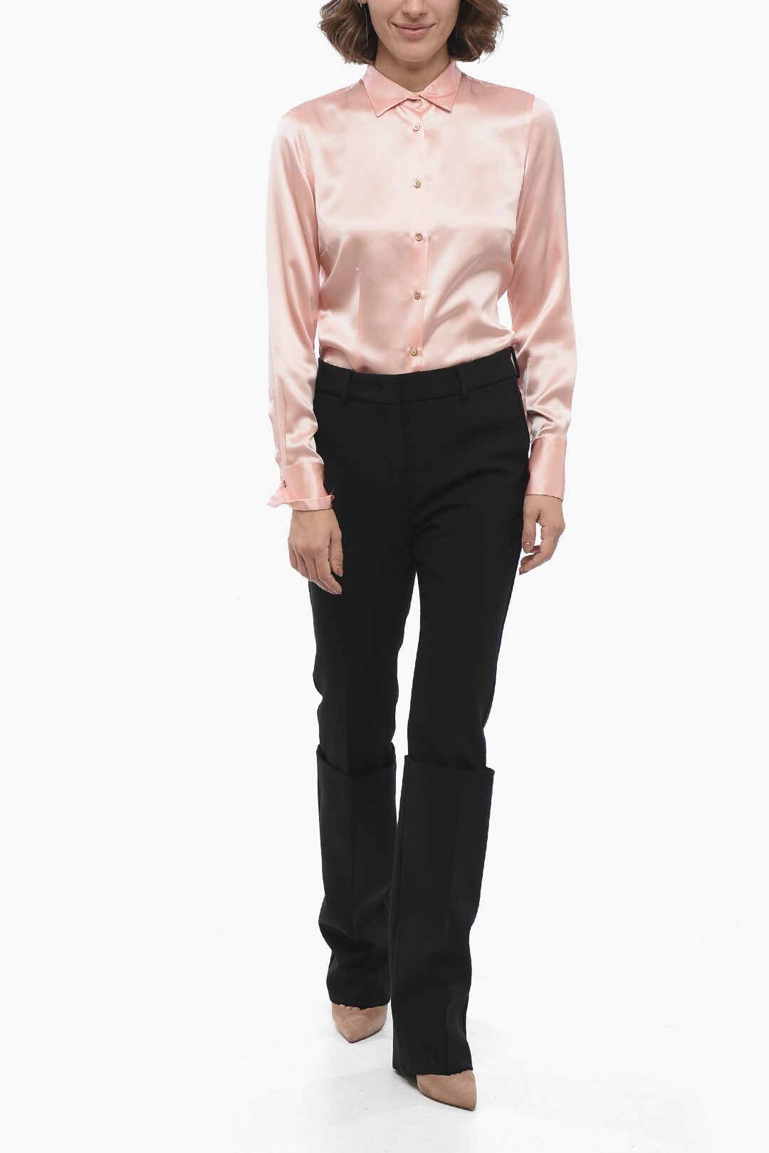 Sportmax Stretch Wool HOLIDAY Pants with Turn-Up Detail