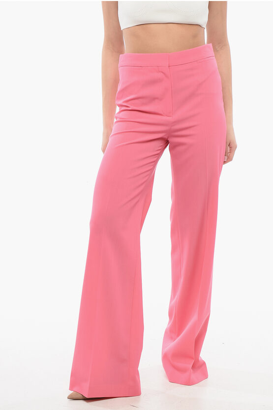 Stella Mccartney Stretch Wool Pants With High Waist