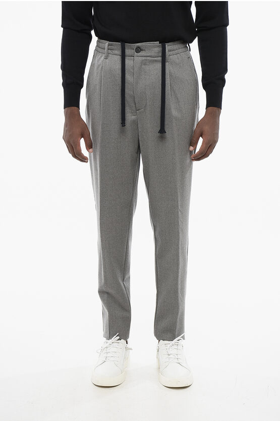 Altea Stretch Wool Wayne Pants With Drawstring
