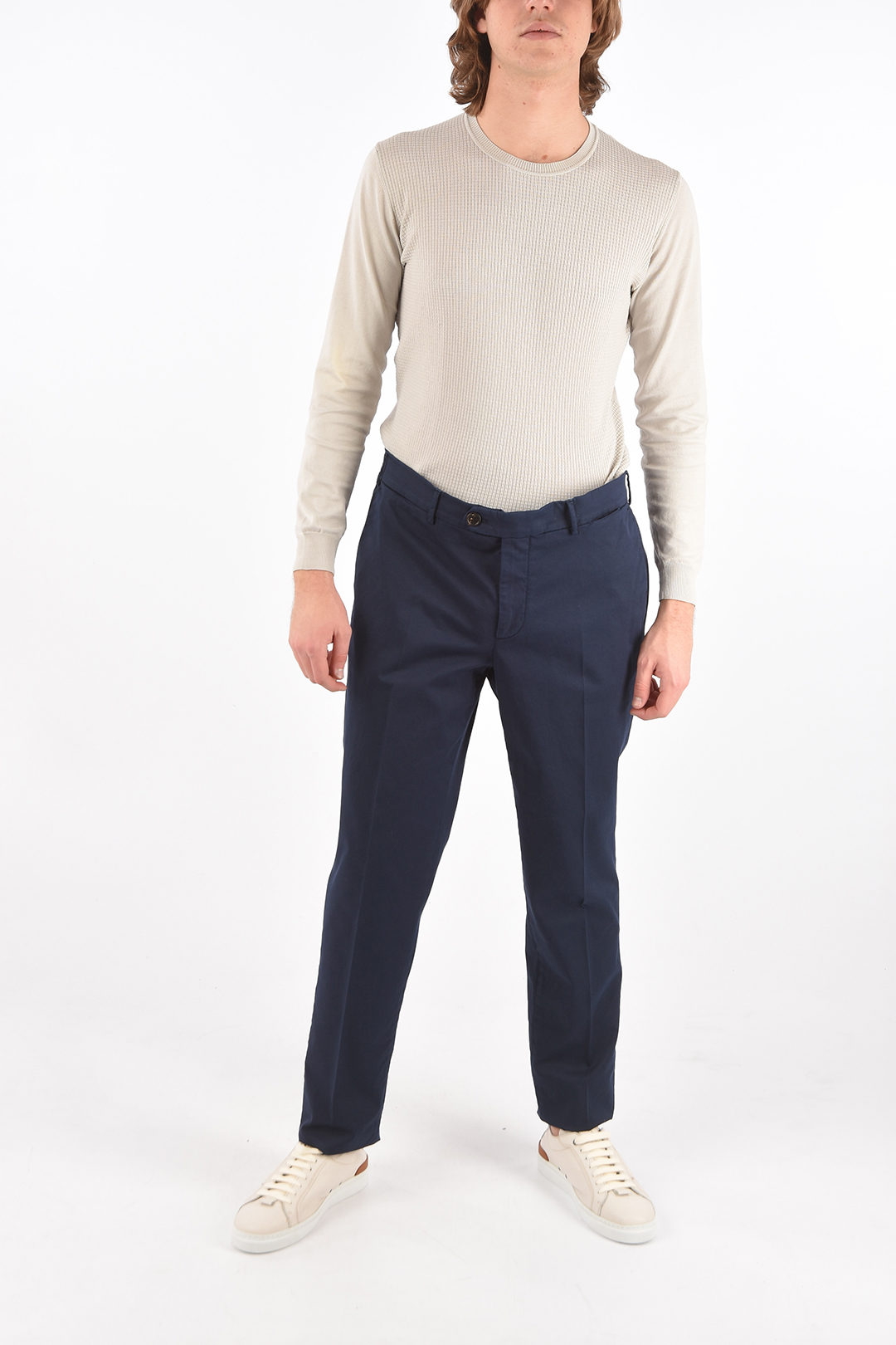 Men's Dress Pants Wide Leg 150's Italian Wool | WP-100-Powder - Franky  Fashion