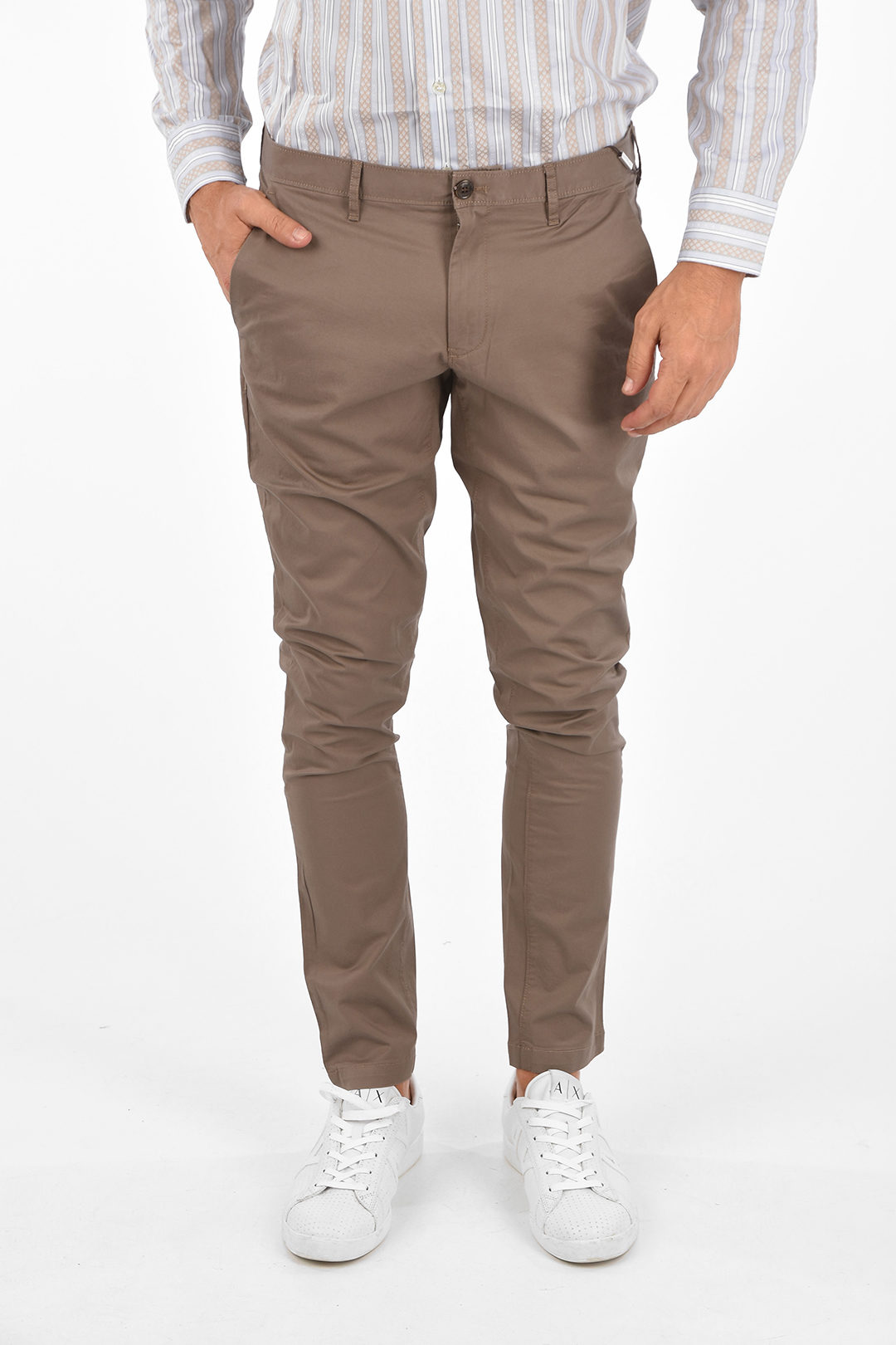 Michael Kors Stretchy Cotton Skinny Fit Pants men - Glamood Outlet