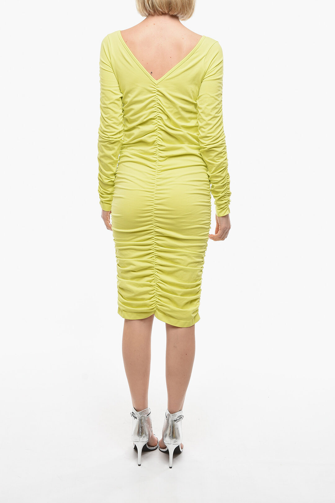 Helmut lang outlet ruched dress