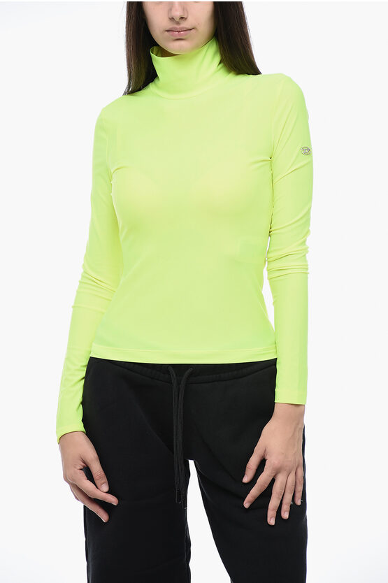 DIESEL STRETCHY T-URTLE_G1 TOP WITH TURTLENECK 