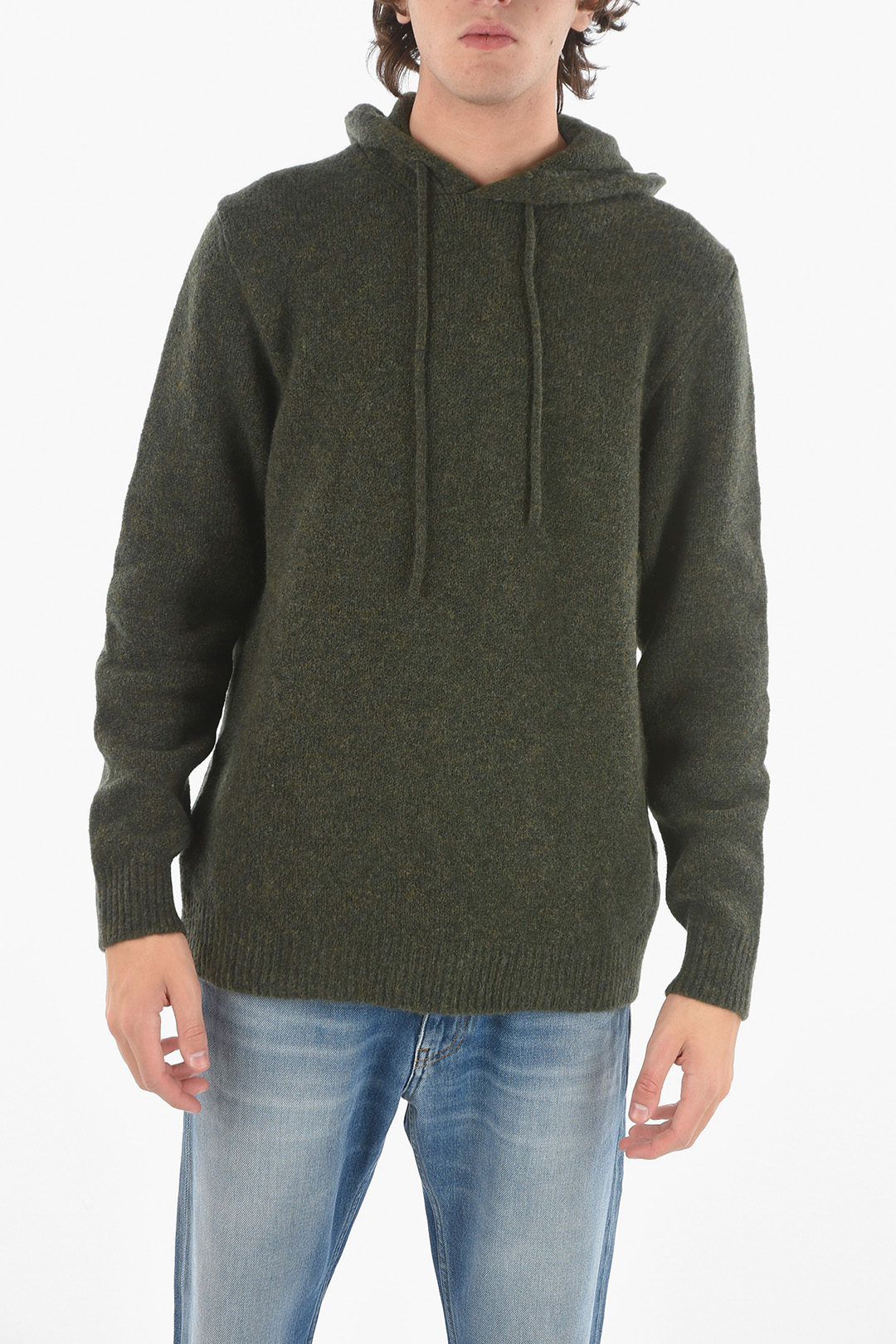 Ten C Stretchy Wool Blend Hoodie men Glamood Outlet