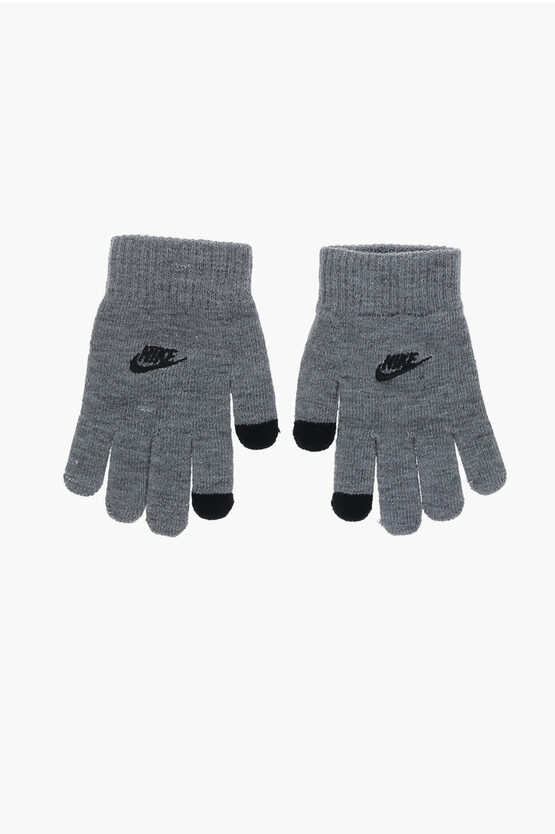 Striped Beanie and Glovers Set