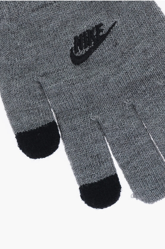 Striped Beanie and Glovers Set