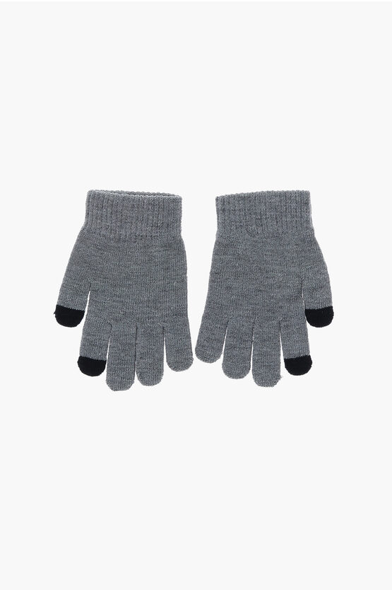 Striped Beanie and Glovers Set