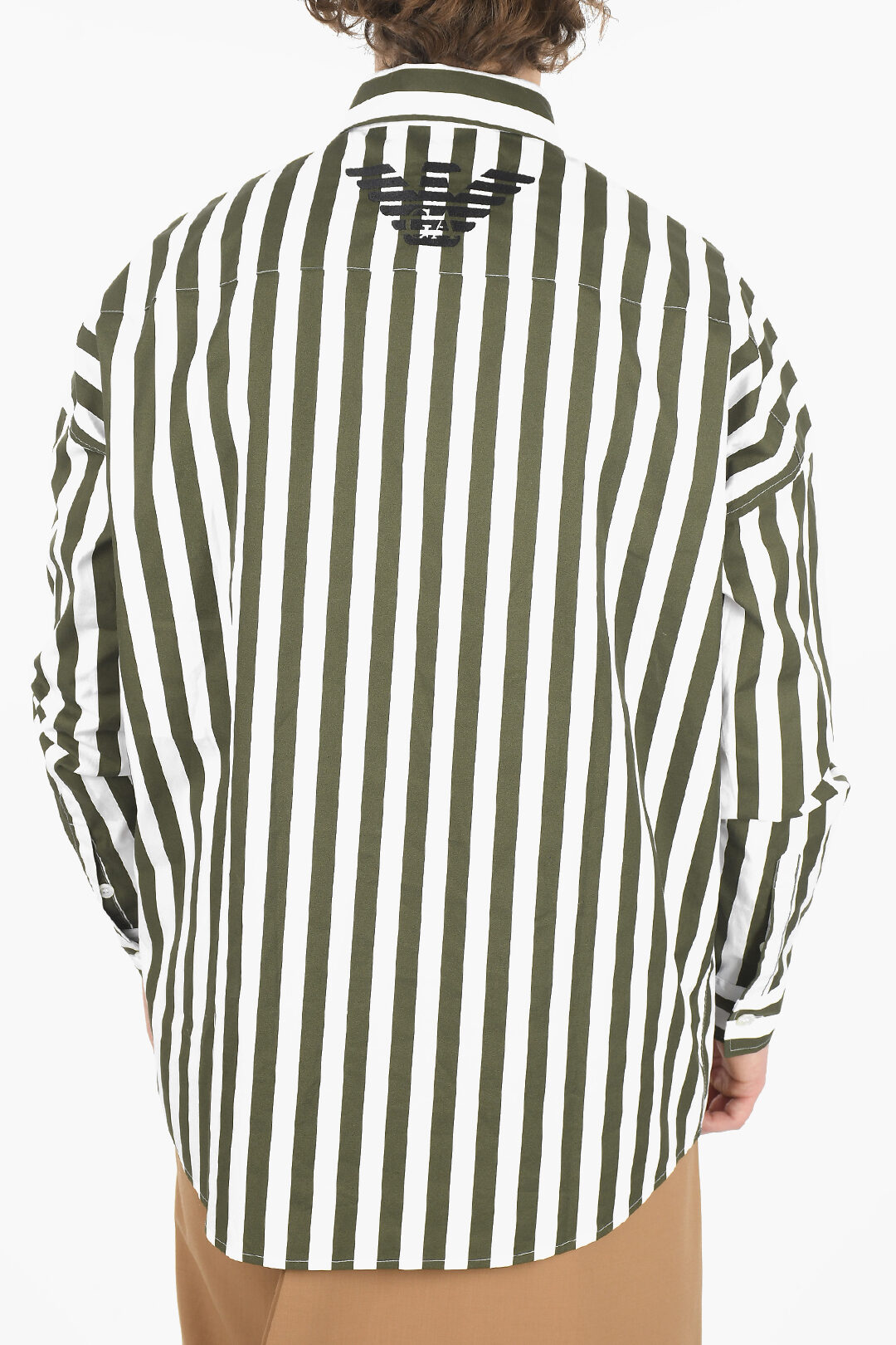 【2plan】Patty striped box collar T-shirt 2plan】Patty striped box collar T-shirt (2plan/Tシャツ