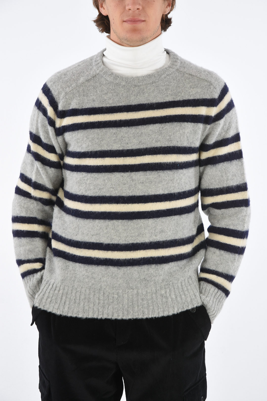 Howlin striped crew-neck sweater men - Glamood Outlet