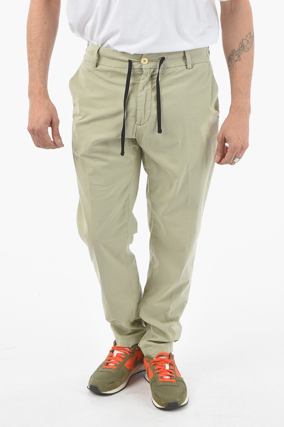 Maison Clochard Striped Drawstring Pants men Glamood Outlet